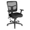 Officesource CoolMesh Collection Multi Function, Mid Back Chair with Seat Slider and Black Frame OSTW8904FBL - alternate 2